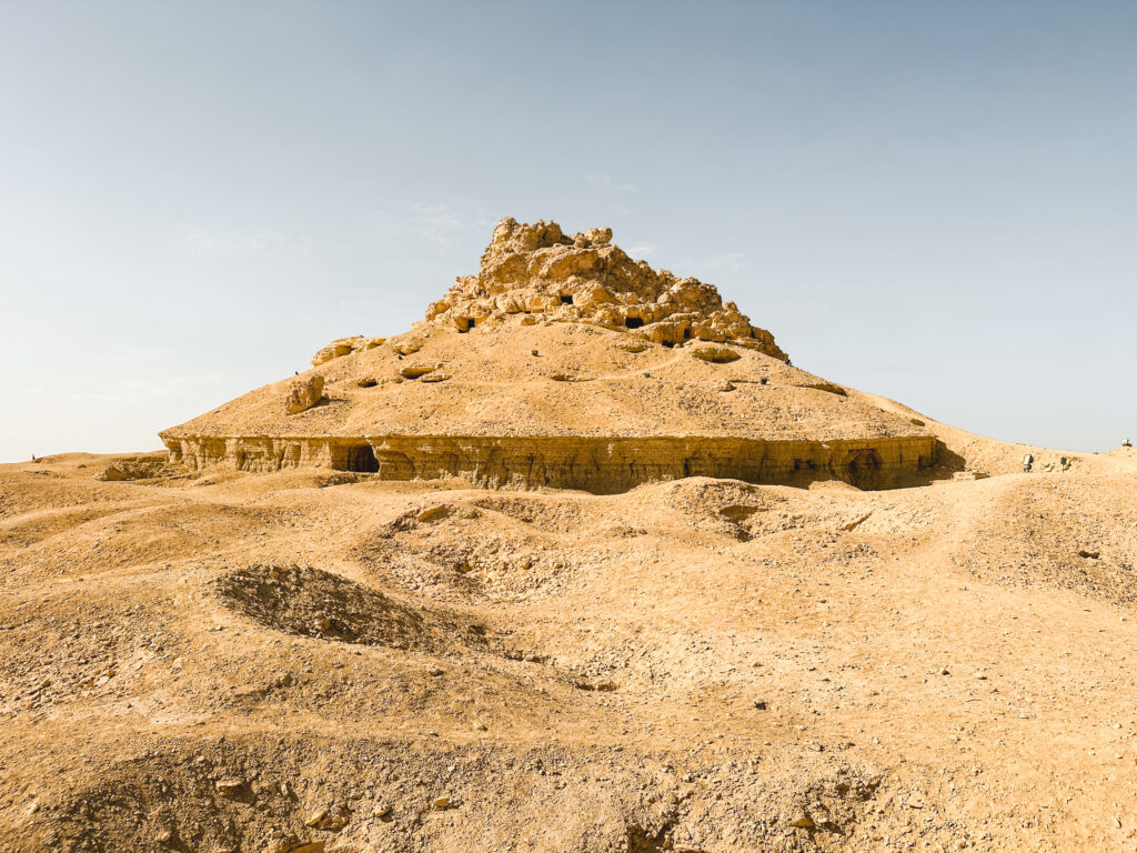 Mountain of the dead in siwa oasis