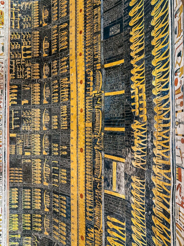 Ceiling details Burial Chamber Seti I