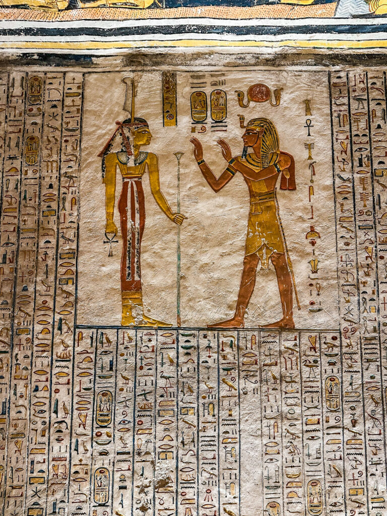 Intricate Wall Carvings ramses v's tomb