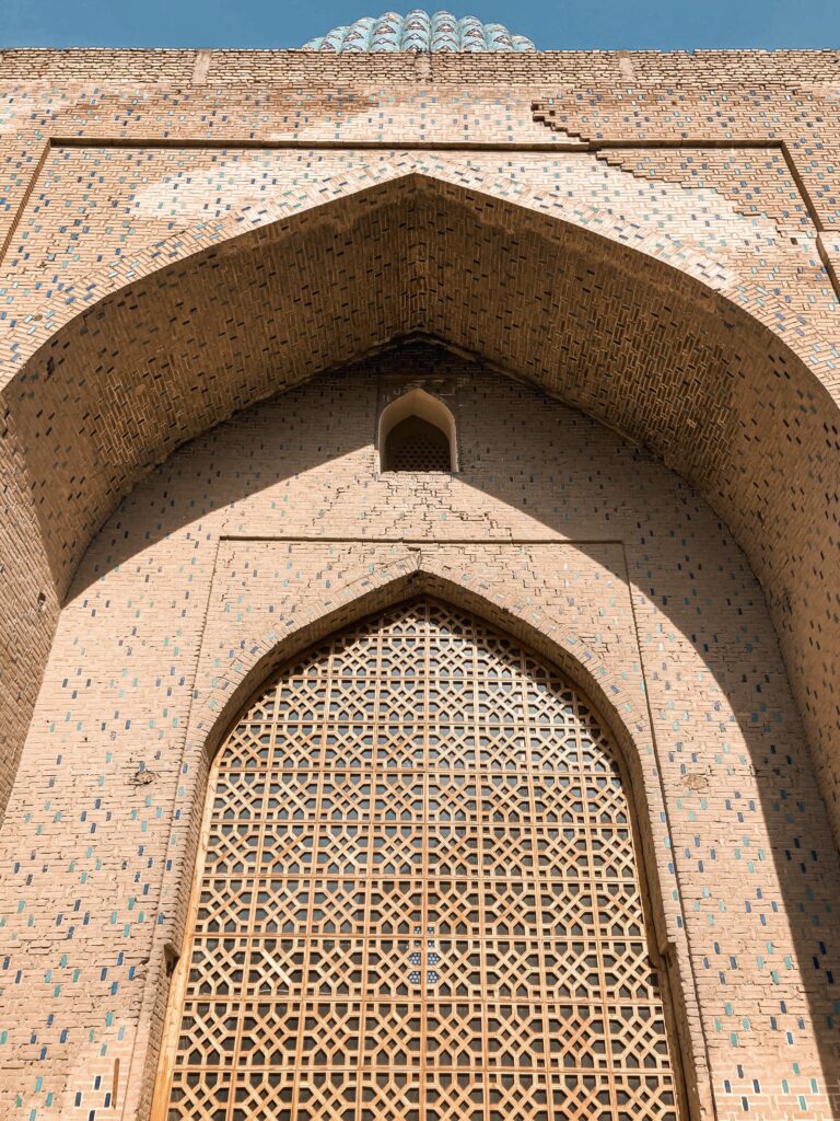 Inside the Bibi-Khanym Mosque