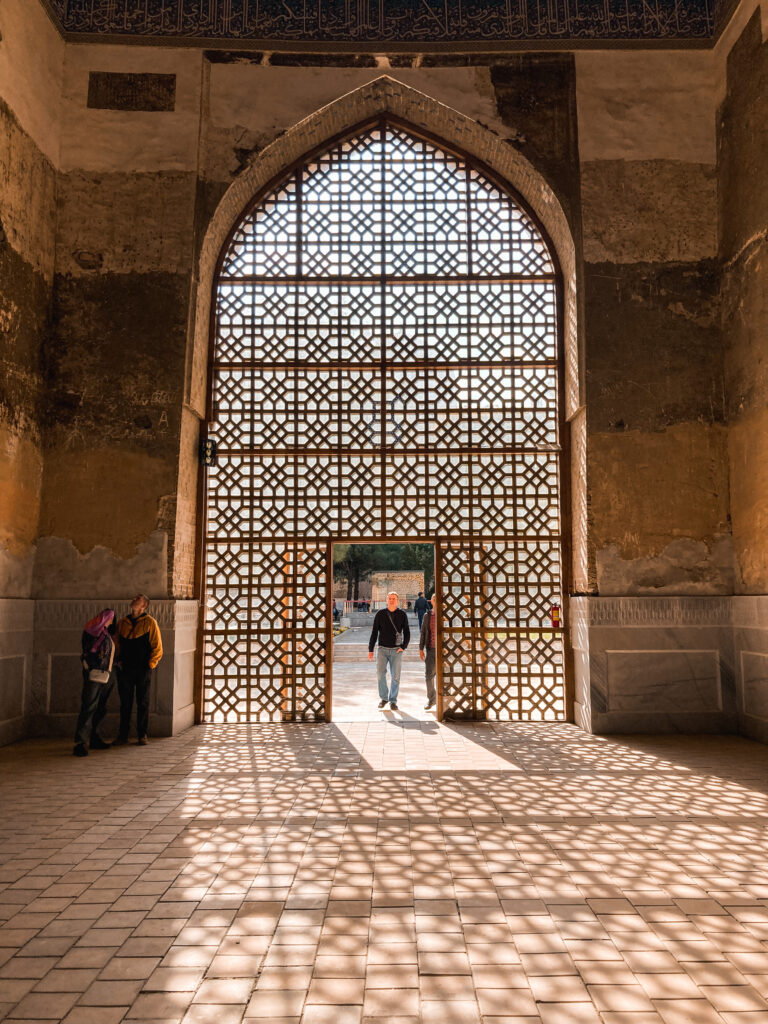 Inside the Bibi-Khanym Mosque
