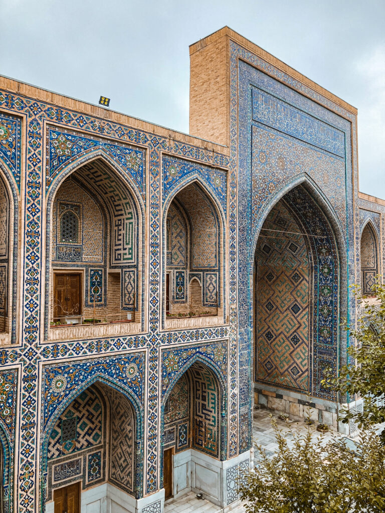 Courtyard inside the Ulugh Beg Madrasa