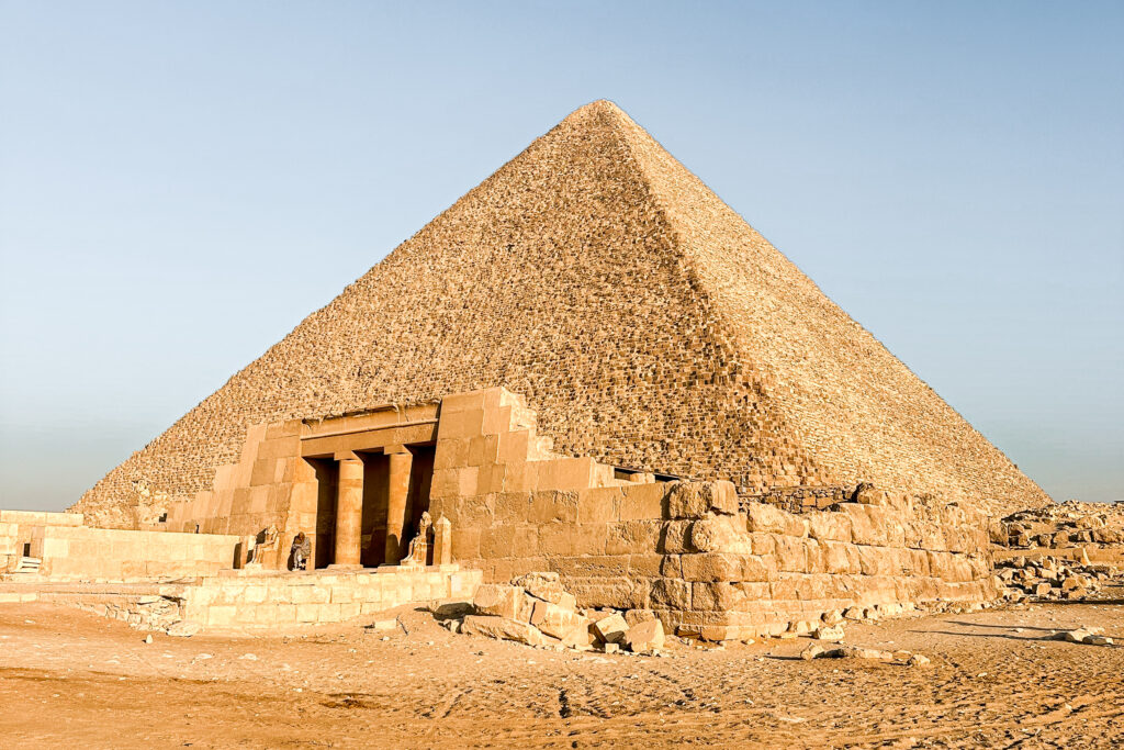 Entrance to the Great Pyramid of Khufu