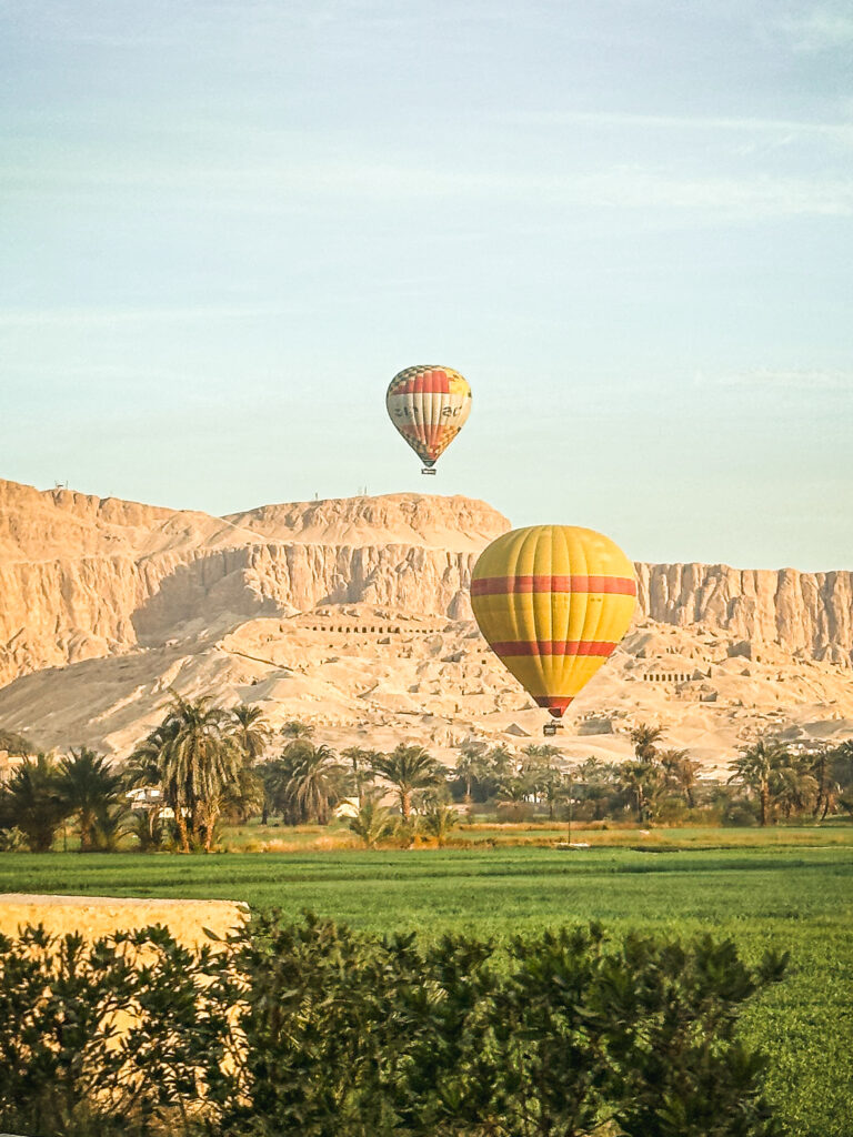 Hot Air Balloons at Sunrise in luxor