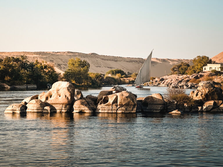 Views of the Nile in aswan
