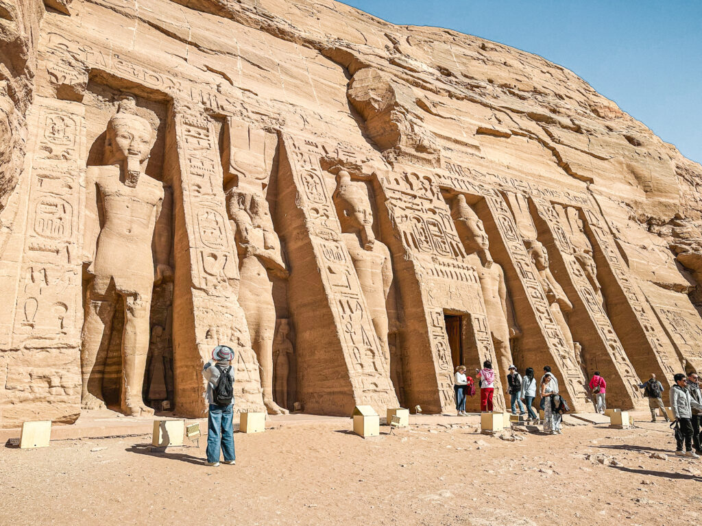 Smaller Temple dedicated to Queen Nefertari in abu simbel