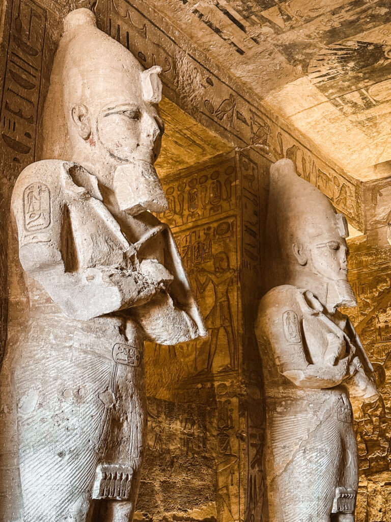 Inside the Great Temple in Abu simbel