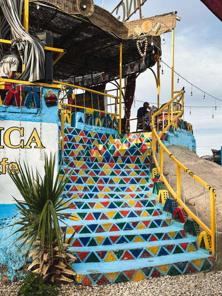 Colourful Nubian cafe in Elephantine Island