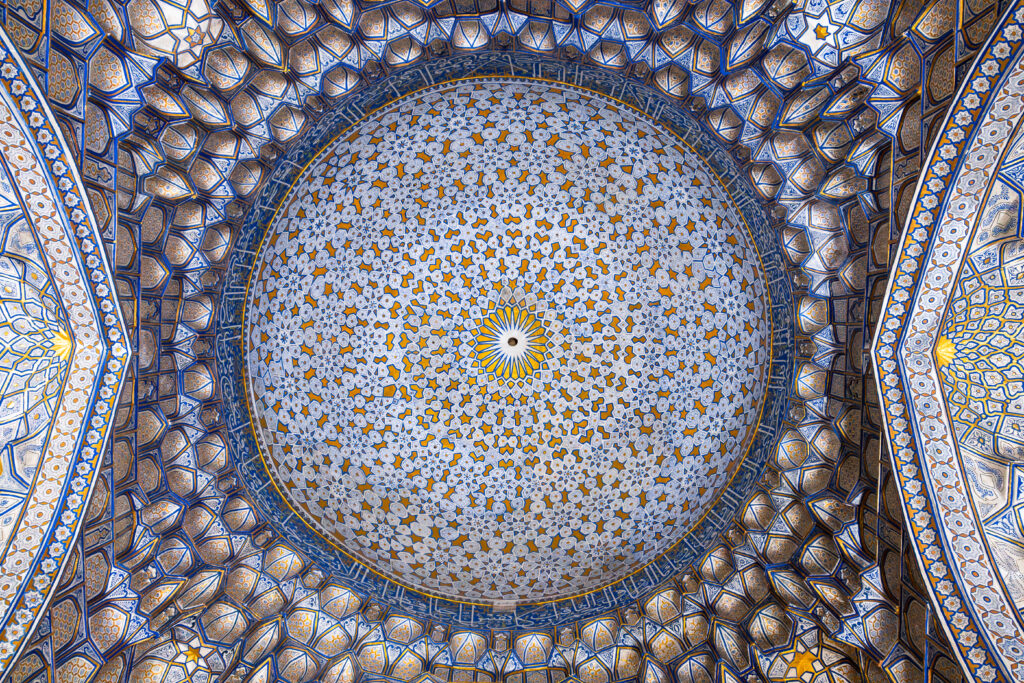 Ceiling inside one of the Tombs