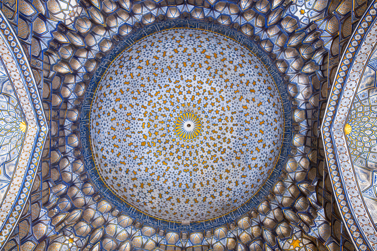 Ceiling inside one of the Tombs