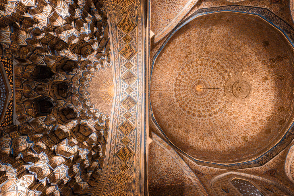 The Intricate Ceiling's Details of the Mausoleum