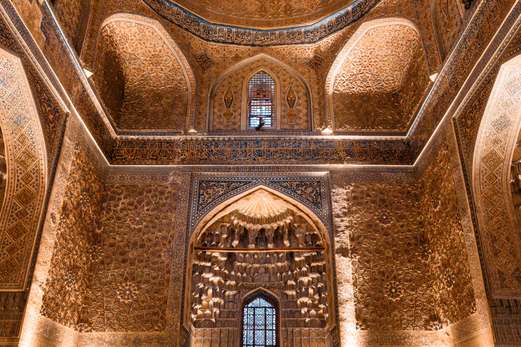 The Intricate Walls' Details of the Mausoleum