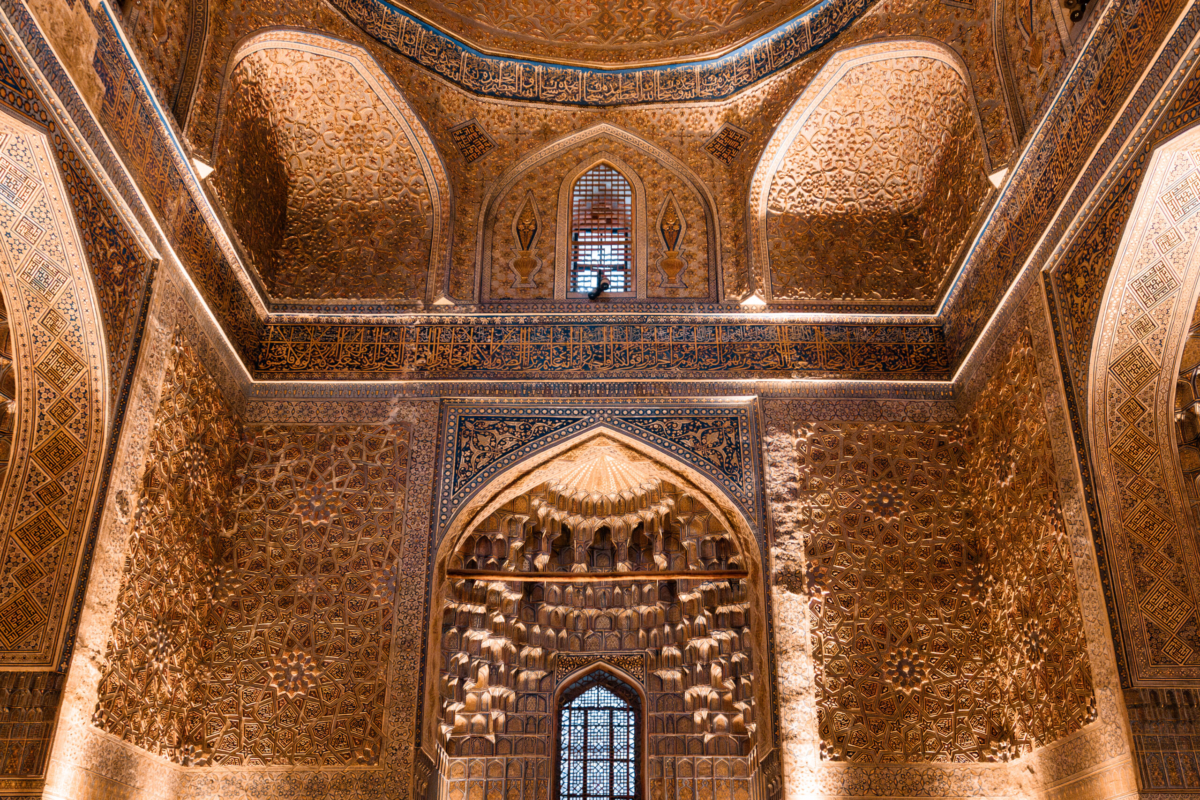 The Intricate Walls' Details of the Mausoleum