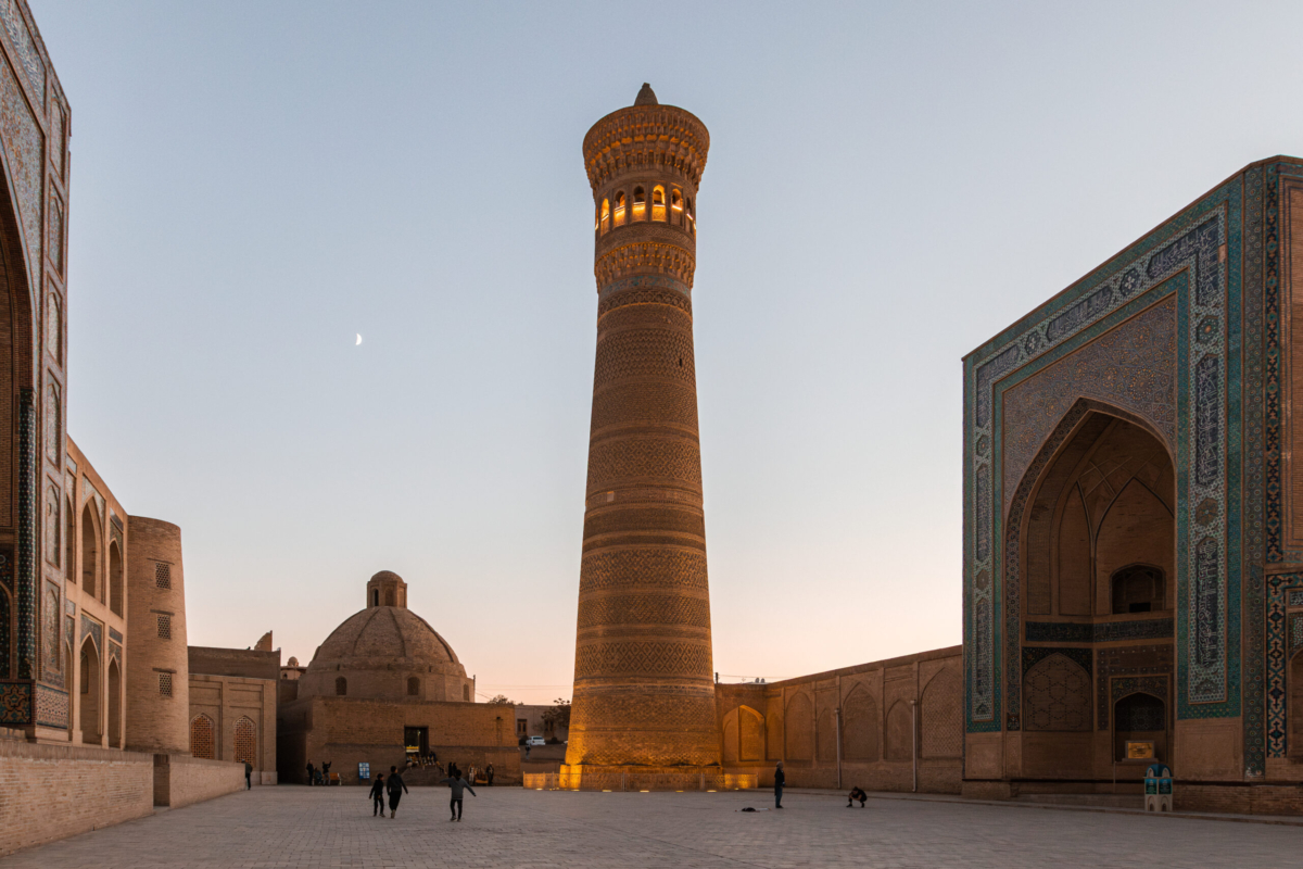 Po-i-Kalyan Complex at Dusk, Bukhara Uzbekistan