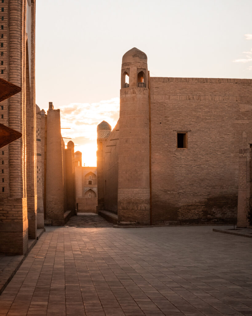 Empty Streets of the Itchan Kala at Sunrise