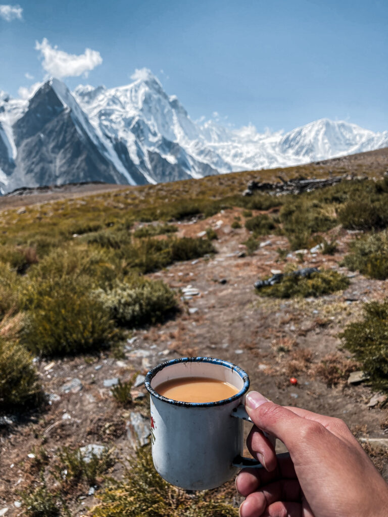 Cup of chai at Patundas Meadows