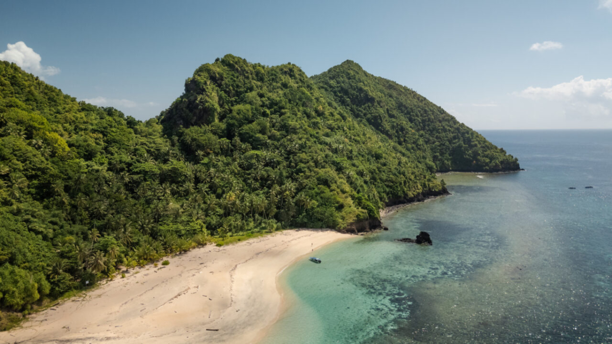 Mahoro Island, remote desert island in Indonesia
