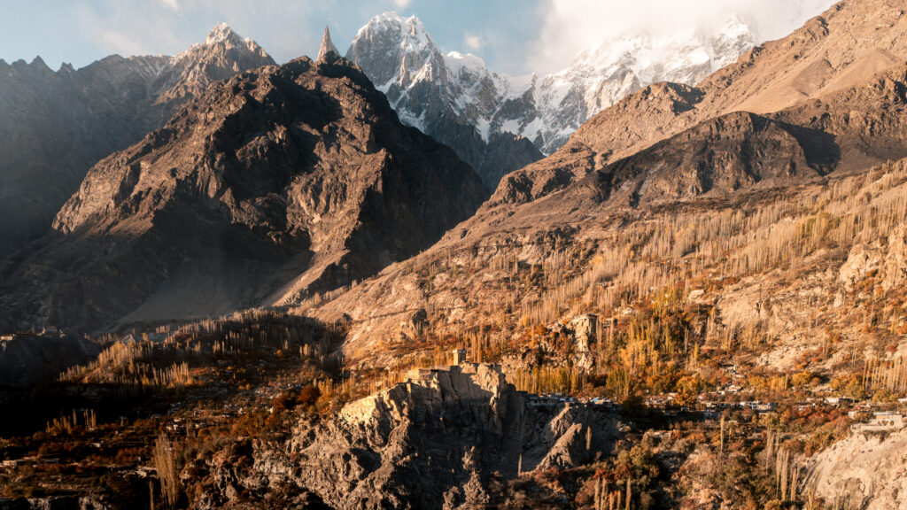 Altit Fort in Hunza Valley in Autumn, Gilgit-Baltistan, Pakistan