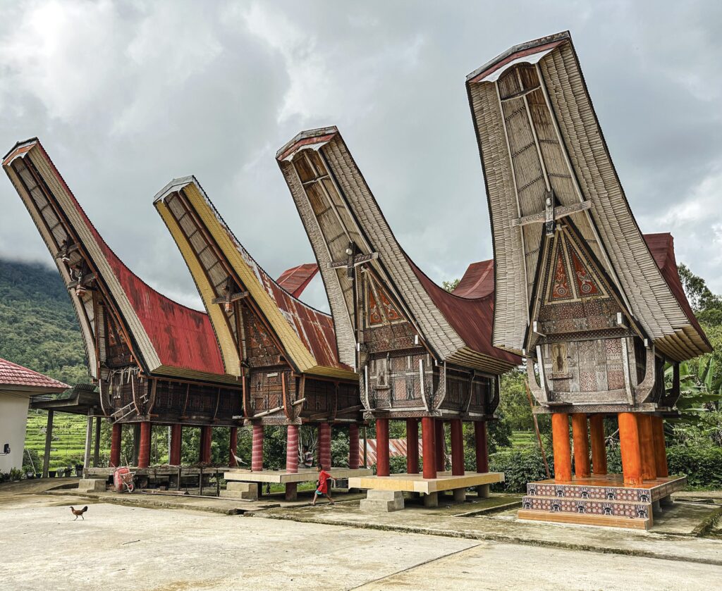Tana Toraja traditional alang (rice house), Sulawesi, Indonesia
