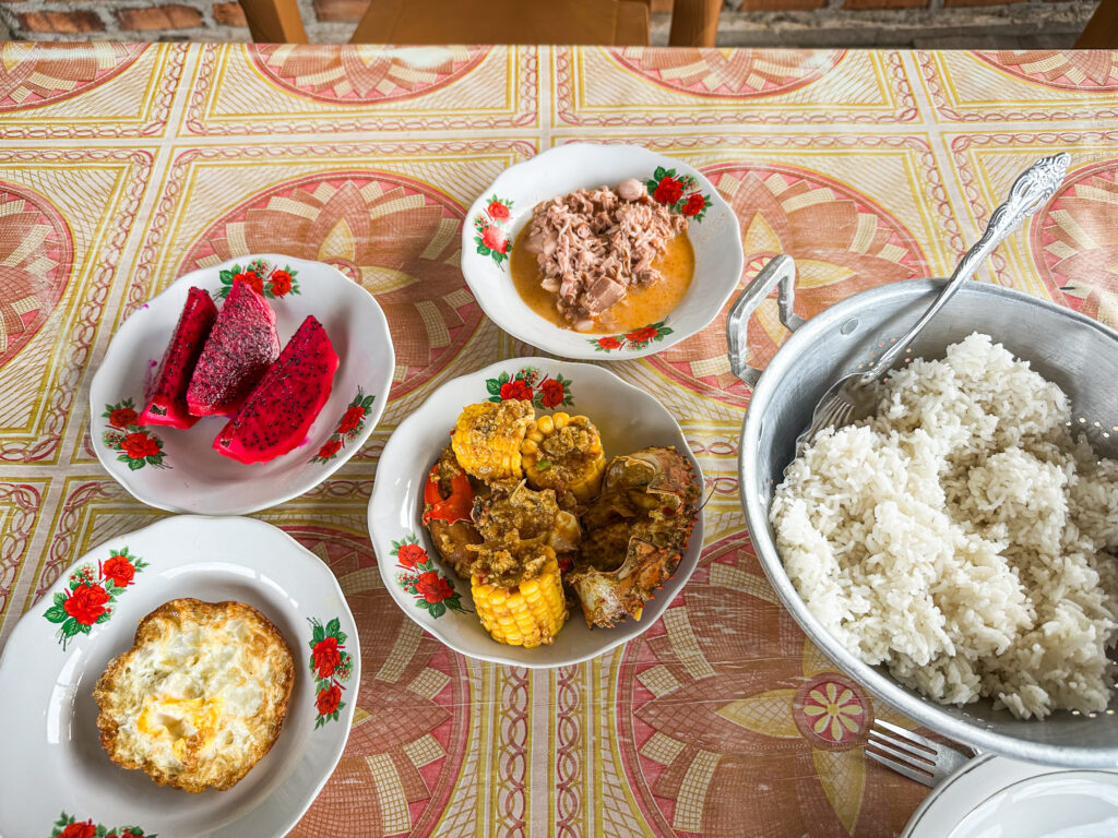 Local Homemade Indonesian food, Banggai Laut Indonesia