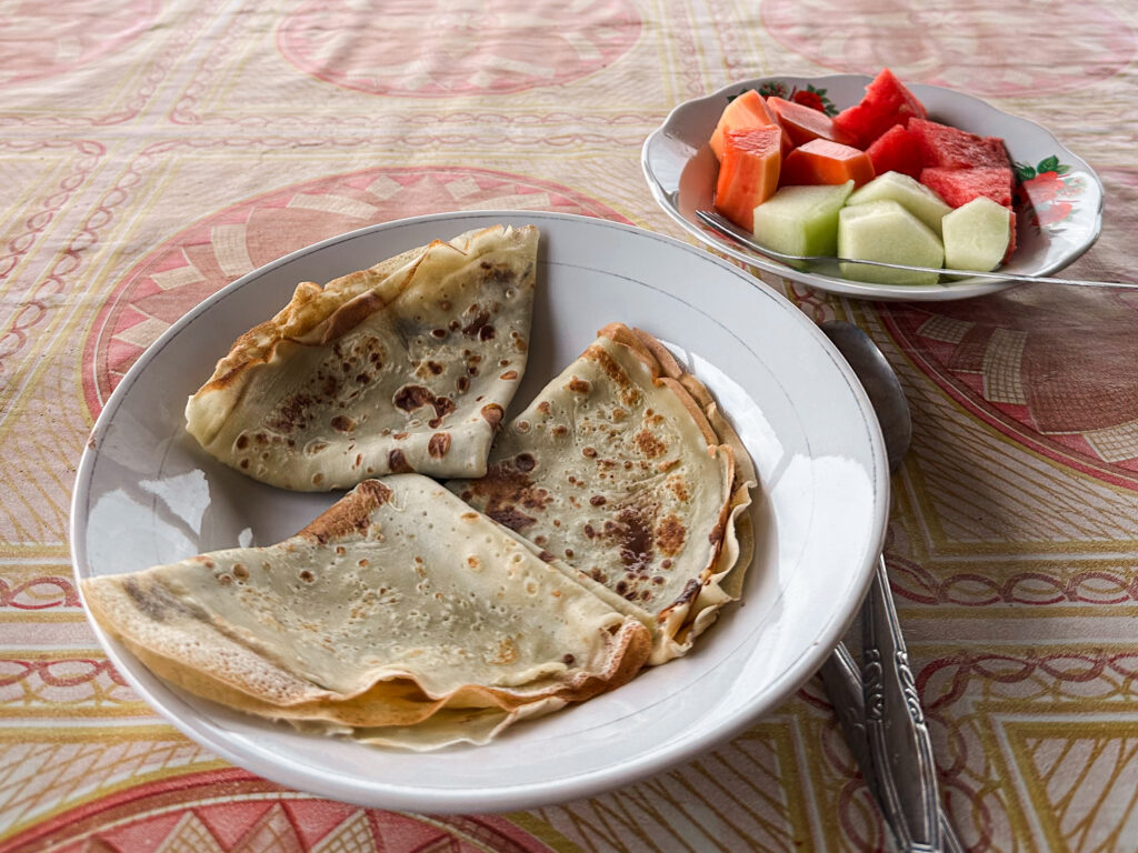 Local Homemade breakfast, Banggai Laut Indonesia