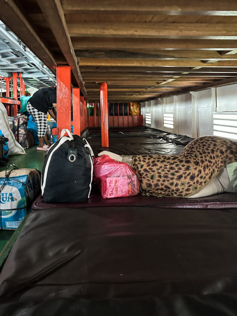 Local ferry beds in Banggai, Indonesia