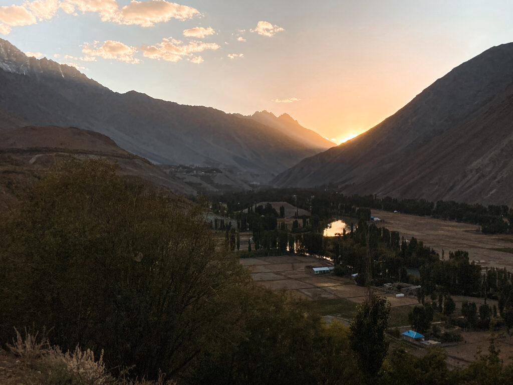 Phander Valley at sunset, Gilgit-Baltistan, Pakistan