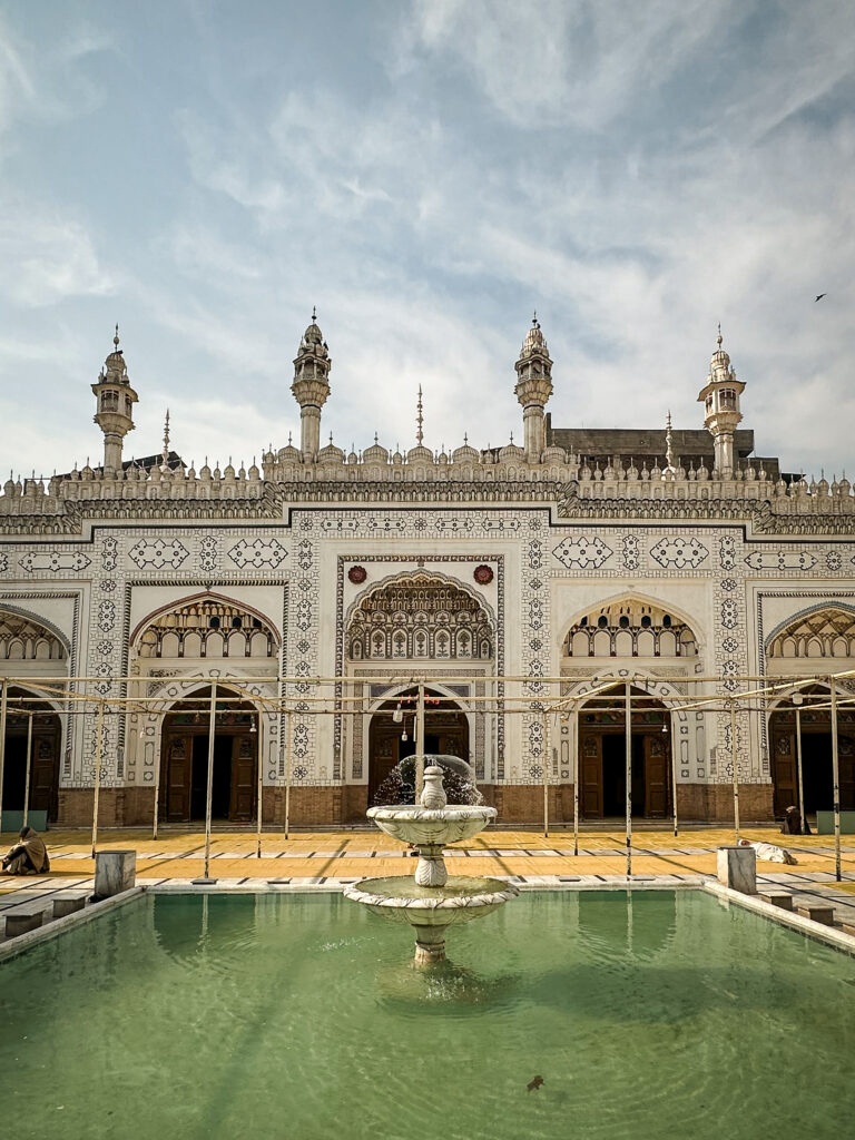 Centuries old Mahabat Khan Mosque in the old city Peshawar, Pakistan
