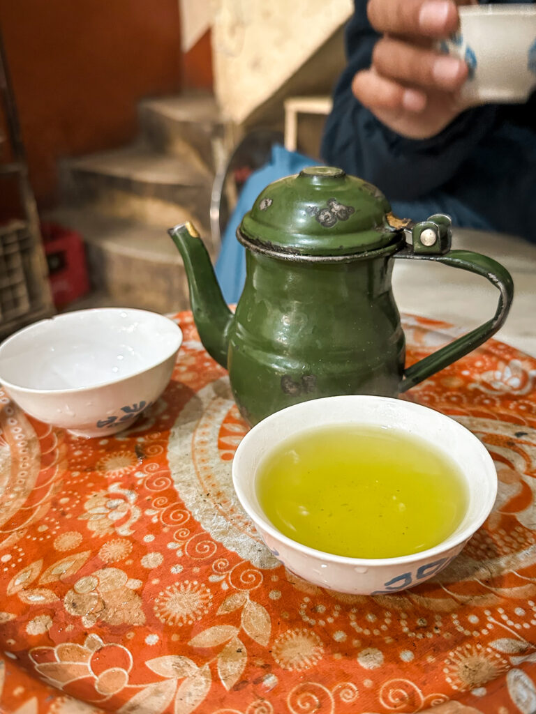 Traditional Qahwa Green Tea in Peshawar