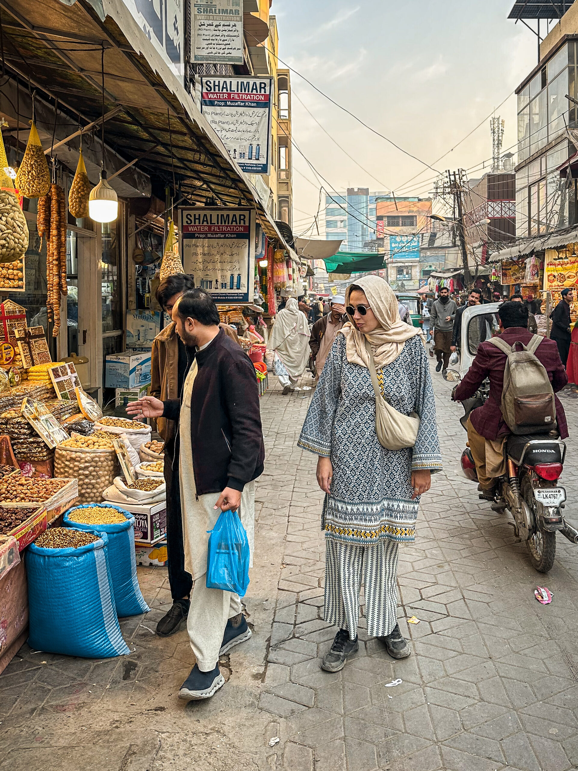 Solo Female Traveller in Qissa Khwani Bazaar, Peshawar, Pakistan