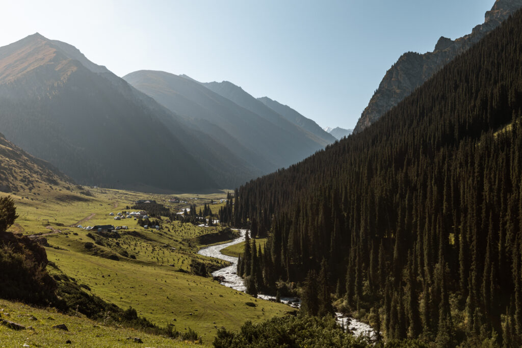 Altyn Arashan valley on the Ala-Kul trek, Kyrgyzstan