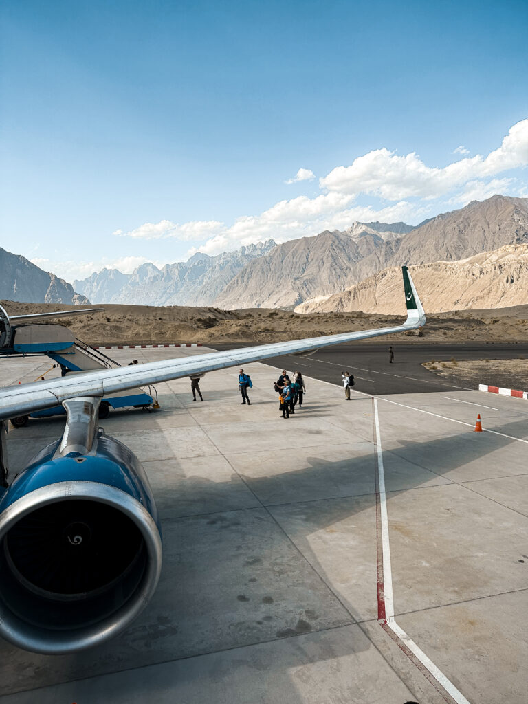 Flight from Islamabad to Skardu: landing Skardu airport, how to travel to north Pakistan