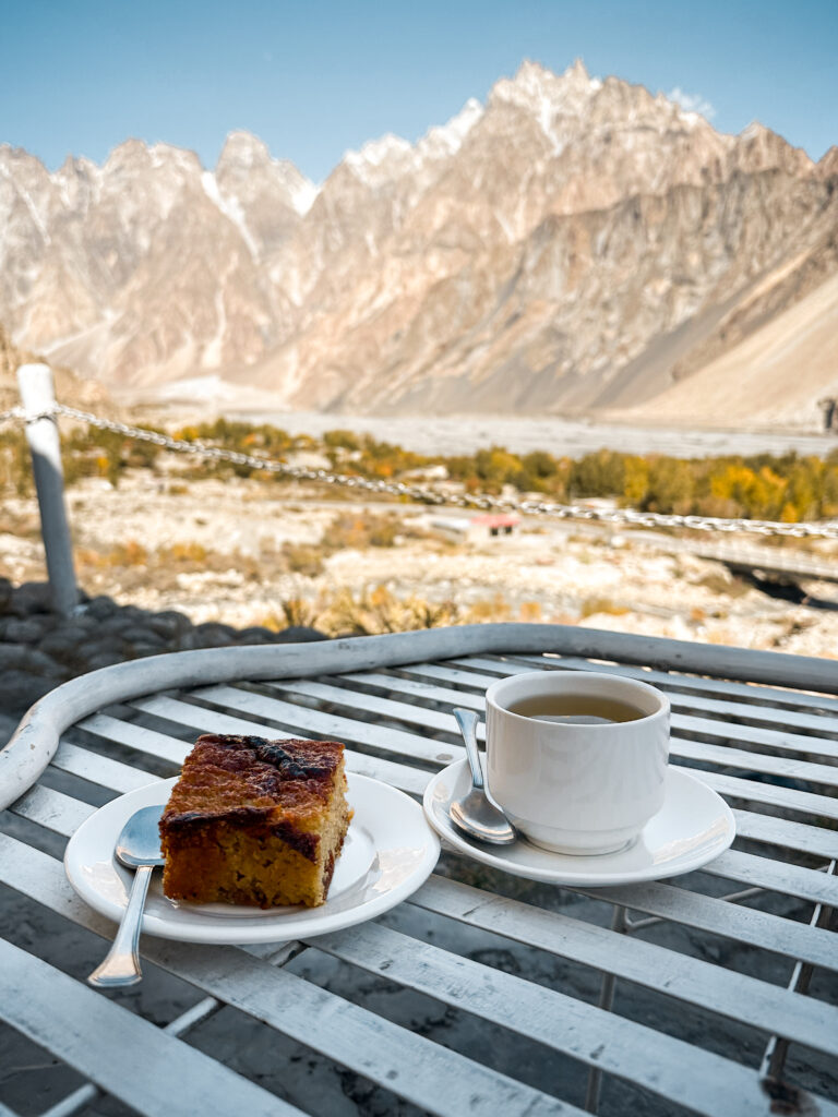 Traditional Hunza apricot cake at Glacier Breeze, Gojal, where to eat in Northern Pakistan