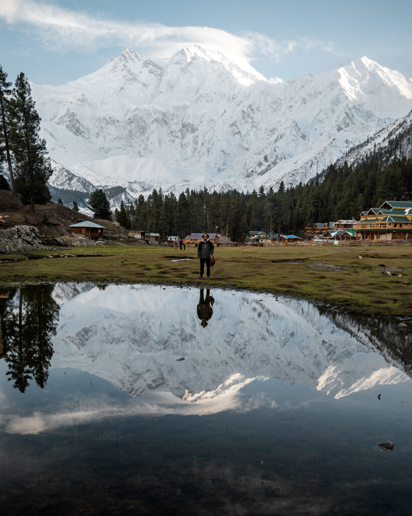 Fairy Meadows with Nanga Parbat reflection, Gilgit-Baltistan, Pakistan