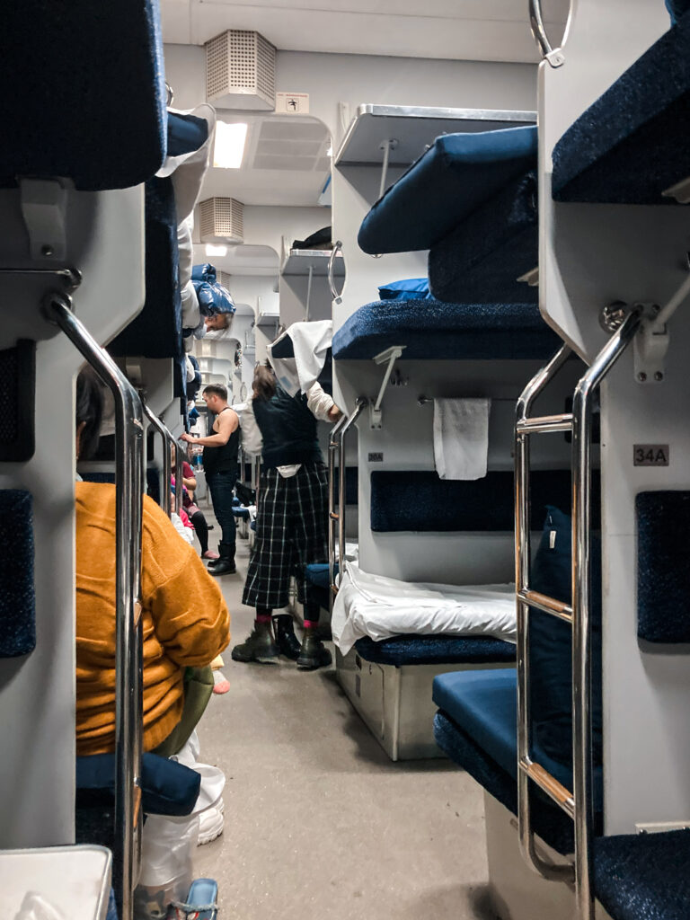Platzkart in a soviet-era train across Kazakhstan, travelling Kazakhstan by train